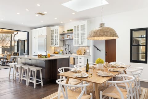 Dining area located off the kitchen.