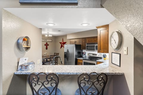 Full Kitchen with Extra Bar Seating