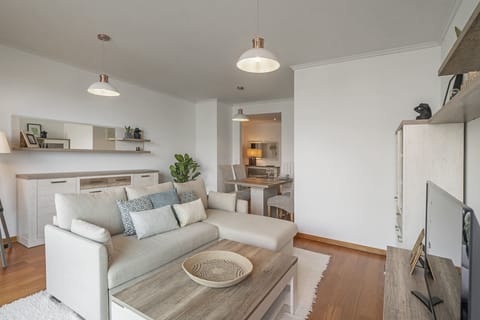 Living room and dining room