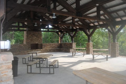 Pavilion & wood burning fireplace