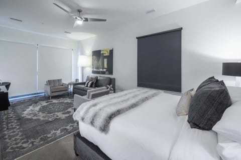 King bed suite and sleeper sofa.