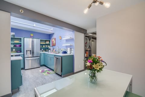 Stay connected with your guests while cooking.