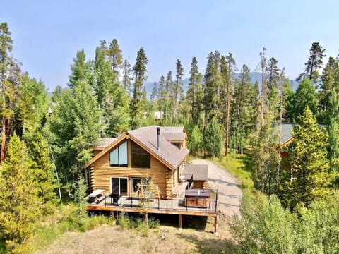 Birdseye view of the front of the house.