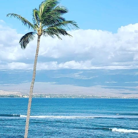 Looking out your Lanai/Balcony towards the volcano.