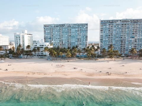 Our building is RIGHT ON THE ISLA VERDE BEACH -- you cannot get any closer!