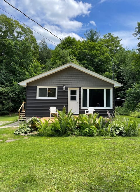 Newly renovated cottage with a new deck. Perfect for your morning coffee.