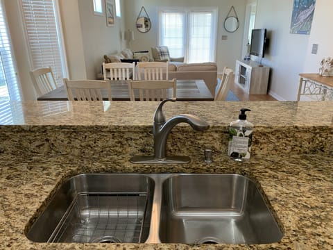 Open floor plan in condo.