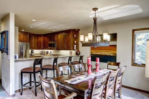 Plenty of seating inside and out for meals, games and gathering