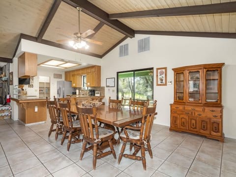 Spacious dining area for the family.