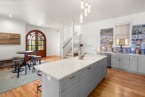 34 Upstream Bachelor Sanctuary 2nd floor kitchen with deck access