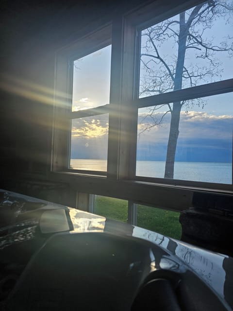 view from the hot tub