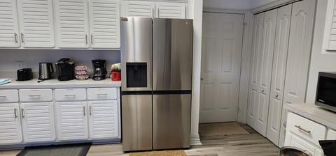 new appliances fridge double door. filtered water and ice maker