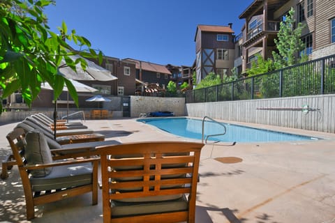 Community swimming pool.