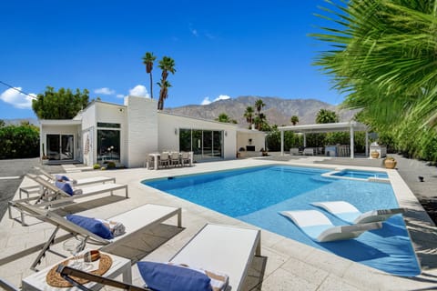 Relax in a lounge chair overlooking the unobstructed mountain views.