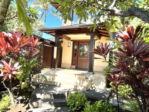 Entrance to villa.  Private end unit.