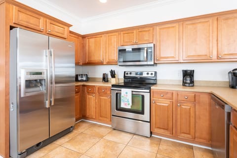 Fully stocked kitchen with everything you need for your stay! 