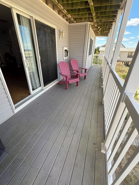 Back deck with view of the Bay