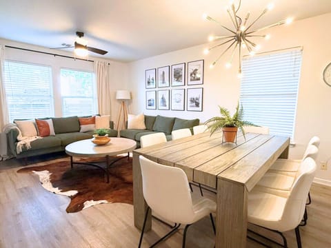Gather and unwind in a bright open living space near Downtown Austin