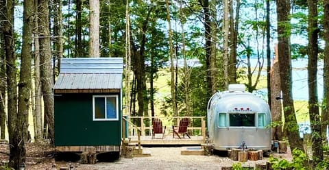 The Downeast Airstream and the Tiny House A-Frame Cabin