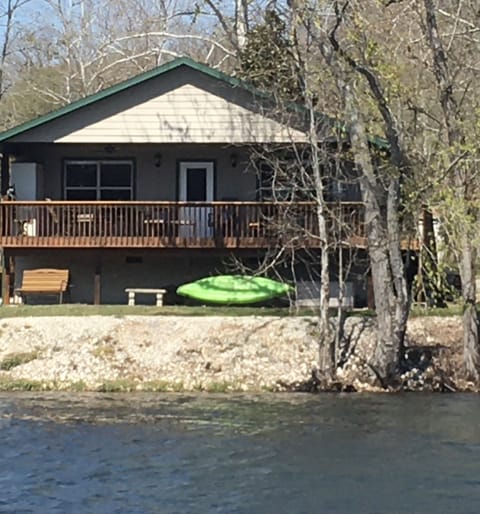Enjoy the wildlife, hot tub and kayaks right from your private deck.