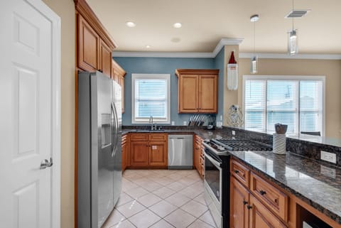 Kitchen has everything your chef needs