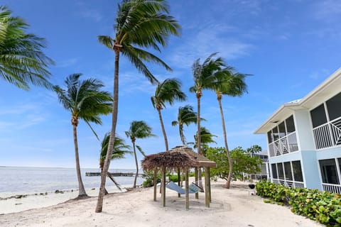 Beach & gazebo directly in front
