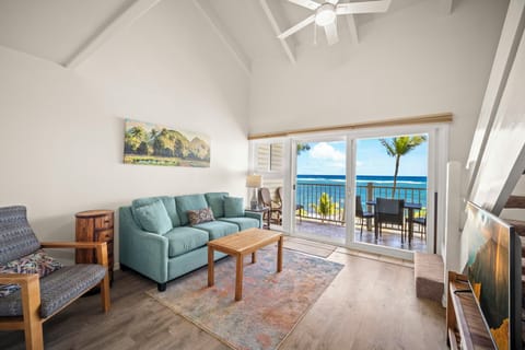 Living Area with Oceanfront Views