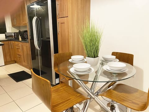 Fully equipped, spacious kitchen diner with seating for up to 8.