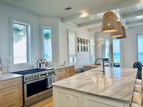 Kitchen with oven and gas stove top