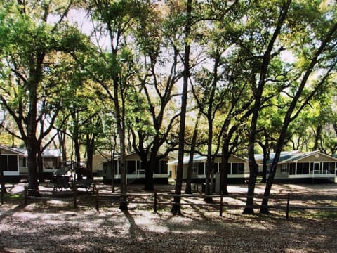 The resort has a cute little community of cottages!