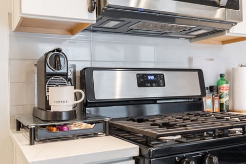 Nespresso pods, tea, provided for you as refreshments!