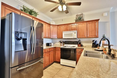 Fully stocked kitchen