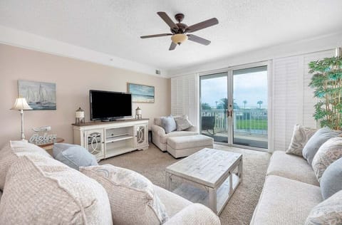 Saint Simons Grand #112 Living Space with Balcony Access