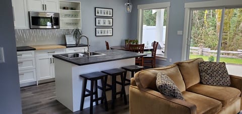 Additional seating at island