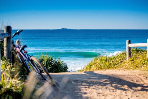 Beach nearby, white sand, kayaking