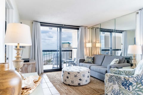 Beautiful views of the beach from the living room!