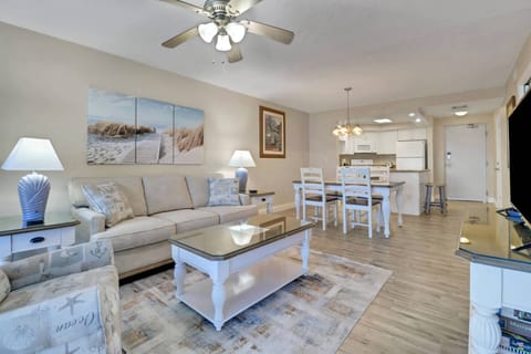 The condo is tastefully decorated and furnished to provide you a comfortable home away from home.