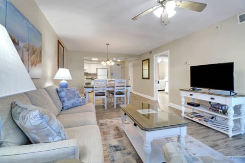 The main living space is wide open, creating a great space for familes and friends to gather together.