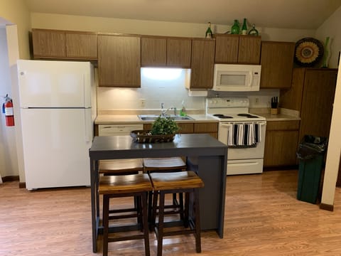 Full kitchen with island
