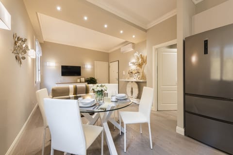 Deluxe Apartment, 1 Bedroom | Living area | Flat-screen TV