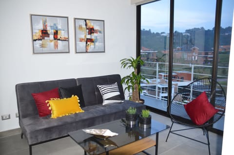 Living room with sofa bed