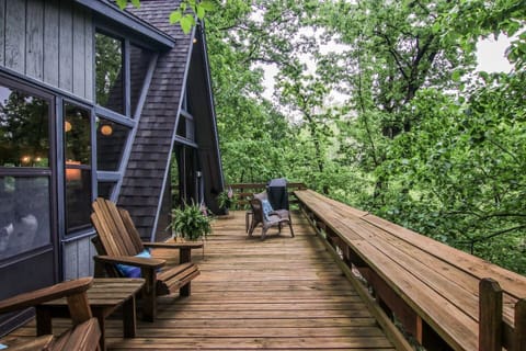 Huge wraparound deck with plenty of space to sprawl out