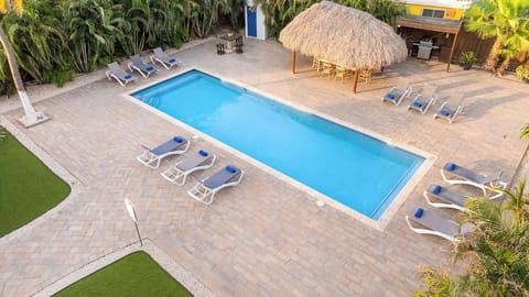 Escape to our pool area, where sun-kissed loungers and crystal-clear waters await your arrival.