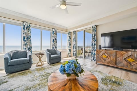 Direct Ocean Views from Living Room at 3403 SeaCrest