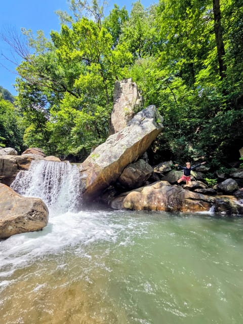 Come explore one of the many Suck Creek blue holes just across the street!