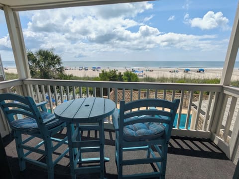 Private oceanfront balcony