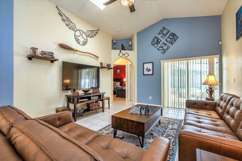 The Great Room with vaulted ceiling and skylights!