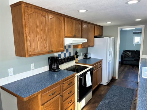 Fully stocked kitchen