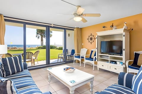 Great beach view from the comfort of your living room