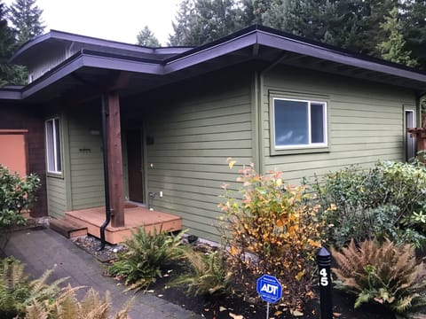 Nestled into a beautiful green space